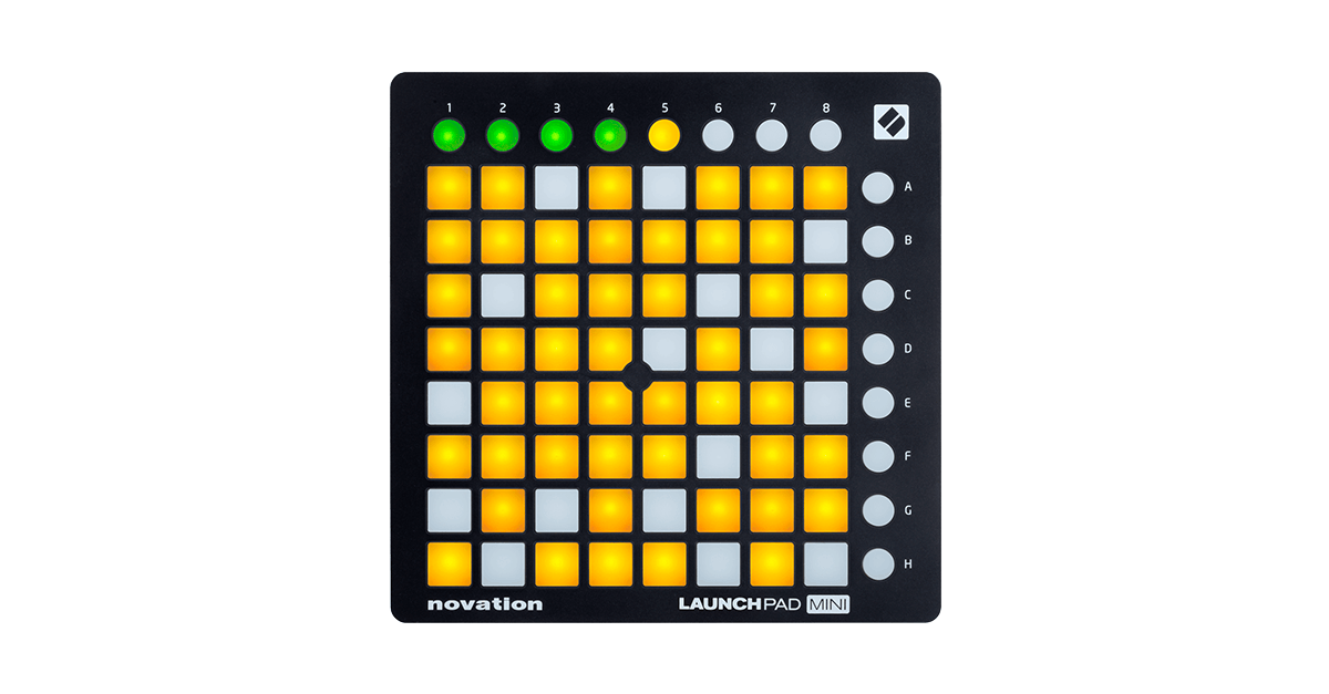 Novation launchpad mini ableton控制器