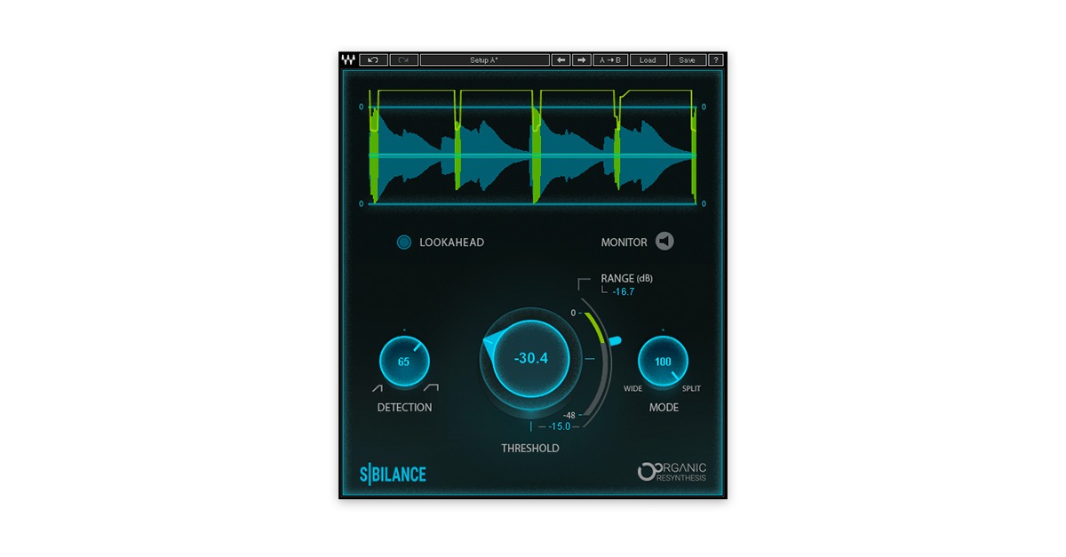 Waves Sibilance de-esser插件