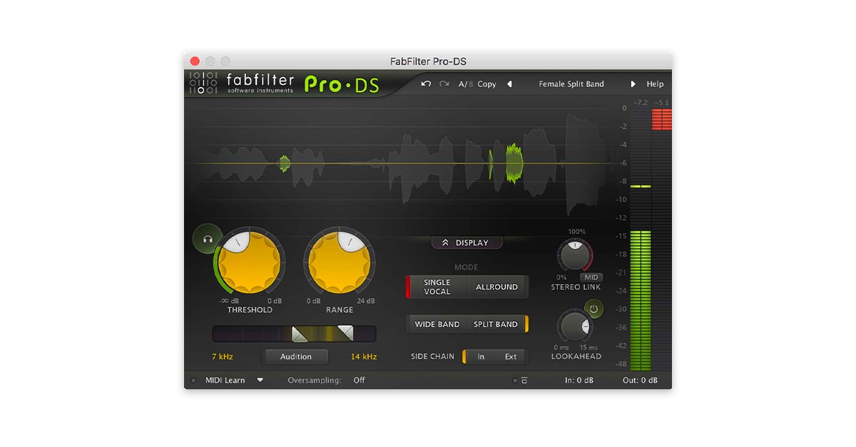 Fabfilter Pro-DS De-esser插件