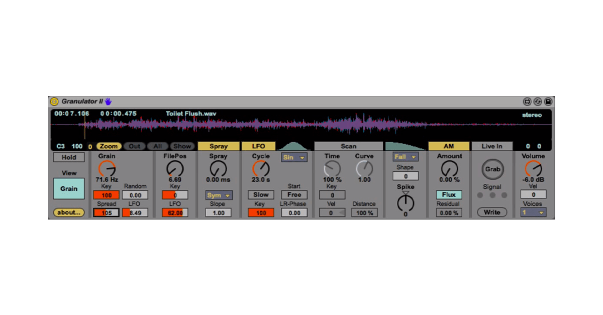 Ableton颗粒剂II合成器